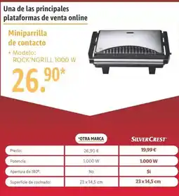 Lidl Silvercrest - miniparrilla de contacto oferta