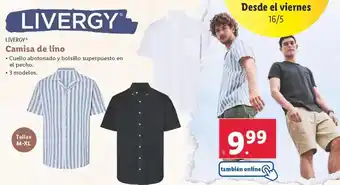 Lidl Livergy - camisa de lino oferta