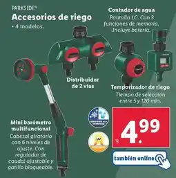Lidl Parkside - accesorios de riego oferta