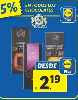 Lidl J. d. gross - en todos los chocolates oferta