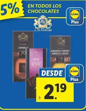 Lidl J. d. gross - en todos los chocolates oferta
