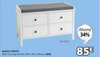 JYSK Banco Terpet oferta