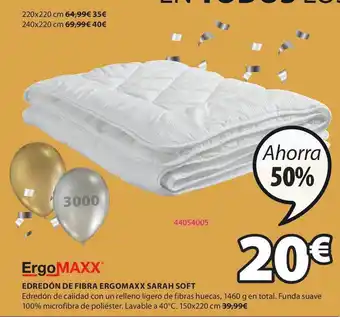 JYSK Ergomaxx Edredón De Fibra Ergomaxx Sarah Soft oferta