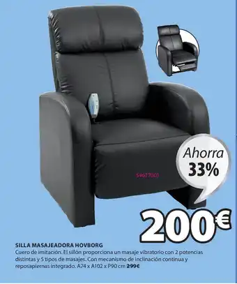 JYSK Silla Masajeadora Hovborg oferta