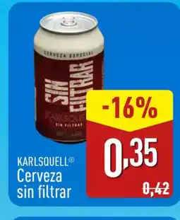 ALDI KARLSQUELL Cerveza sin filtrar oferta
