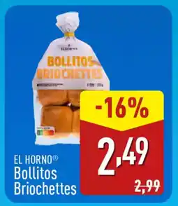 ALDI EL HORNO Bollitos Briochettes oferta