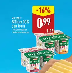 ALDI MILSANI Bífidus 00% con fruta oferta