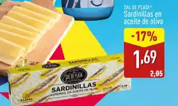 ALDI SAL DE PLATA Sardinillas en aceite de oliva oferta