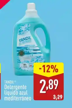 ALDI TANDIL Detergente líquido azul mediterráneo oferta