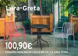 Cadena88 Conjunto mesa balcón Lara oferta