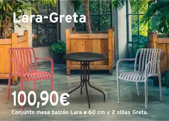 Cadena88 Conjunto mesa balcón Lara oferta