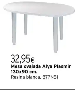 Cadena88 Mesa ovalada Alya Plasmir oferta