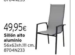 Cadena88 Sillón alto aluminio oferta