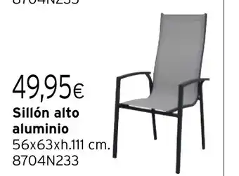 Cadena88 Sillón alto aluminio oferta