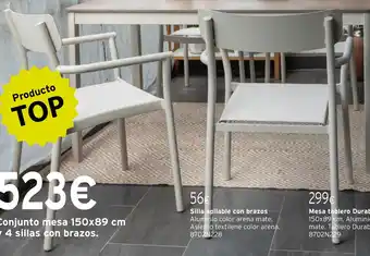Cadena88 Silla apilable con brazos oferta