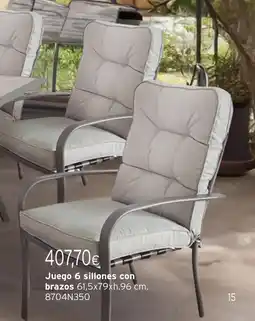 Cadena88 Juego 6 sillones con oferta