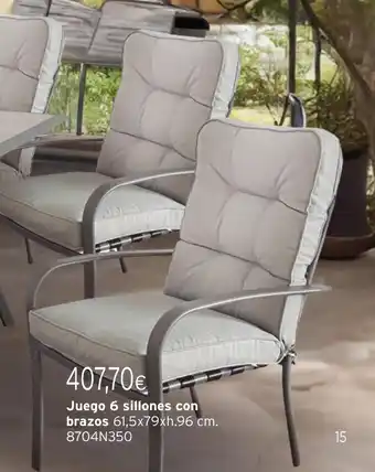 Cadena88 Juego 6 sillones con oferta