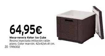 Cadena88 Mesa-nevera Keter Ice Cube oferta