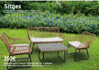 Cadena88 Conjunto sofá 2 plazas oferta