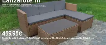Cadena88 Conjunto sofá 3 plazas oferta