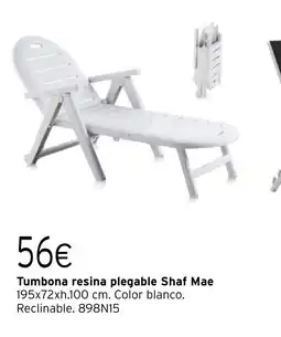 Cadena88 Tumbona resina plegable Shaf Mae oferta
