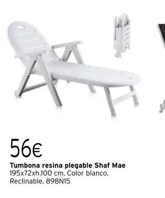 Cadena88 Tumbona resina plegable Shaf Mae oferta