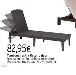 Cadena88 Tumbona resina Keter Jaipur oferta