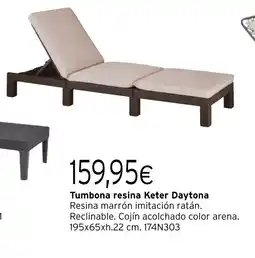 Cadena88 Tumbona resina Keter Jaipur Daytona oferta