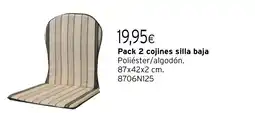 Cadena88 Pack 2 cojines silla baja oferta