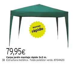 Cadena88 Carpa jardín montaje rápido oferta