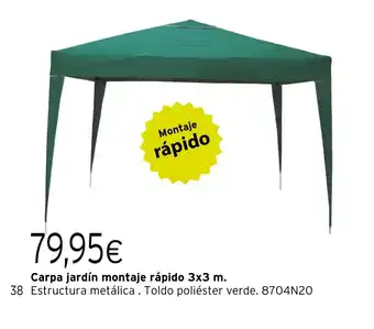 Cadena88 Carpa jardín montaje rápido oferta
