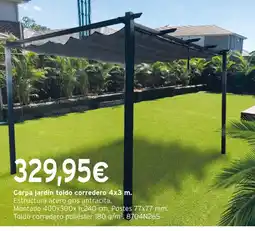 Cadena88 Carpa jardín toldo corredero oferta
