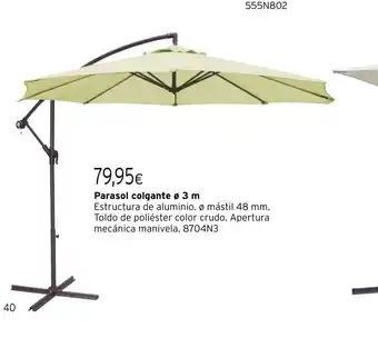 Cadena88 Parasol colgante oferta
