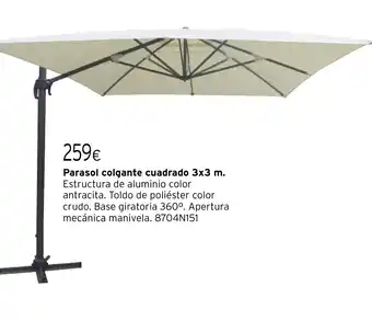 Cadena88 Parasol colgante cuadrado oferta