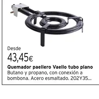 Cadena88 Quemador paellero Vaello tubo plano oferta