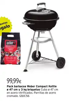 Cadena88 Pack barbacoa Weber Compact Kettle oferta
