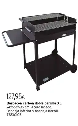 Cadena88 Barbacoa carbón doble parrilla XL oferta