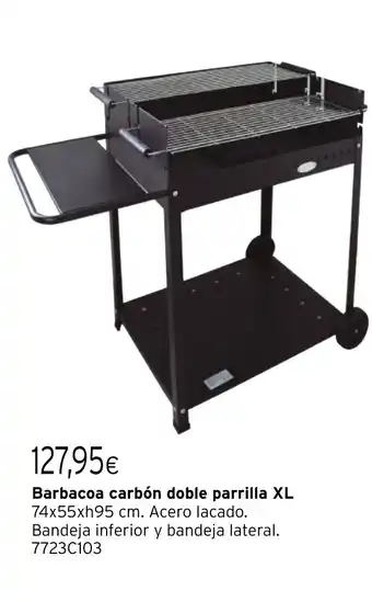 Cadena88 Barbacoa carbón doble parrilla XL oferta