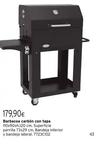 Cadena88 Barbacoa carbón con tapa oferta