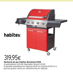 Cadena88 Barbacoa de gas Habitex Bontempo R128 oferta