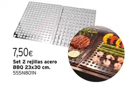 Cadena88 Set 2 rejillas acero BBQ oferta