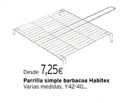 Cadena88 Parrilla simple barbacoa Habitex oferta