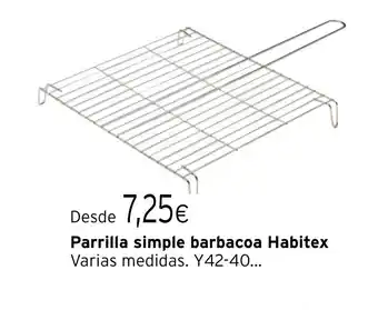 Cadena88 Parrilla simple barbacoa Habitex oferta