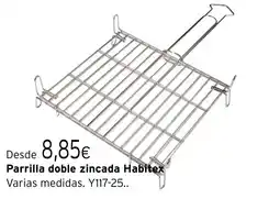 Cadena88 Parrilla doble zincada Habitex oferta