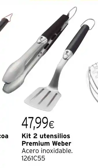 Cadena88 Kit 2 utensilios Premium Weber oferta