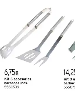 Cadena88 Kit 3 accesorios barbacoa oferta