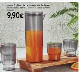 Cadena88 Juego 5 piezas jarra y vasos Moritz Neve oferta