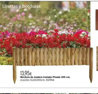 Cadena88 Bordura de madera tratada Pinede oferta