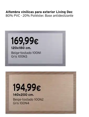 Cadena88 Alfombra vinílicas para exterior Living Dec oferta
