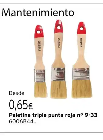 Cadena88 Paletina triple punta roja nº 9-33 oferta
